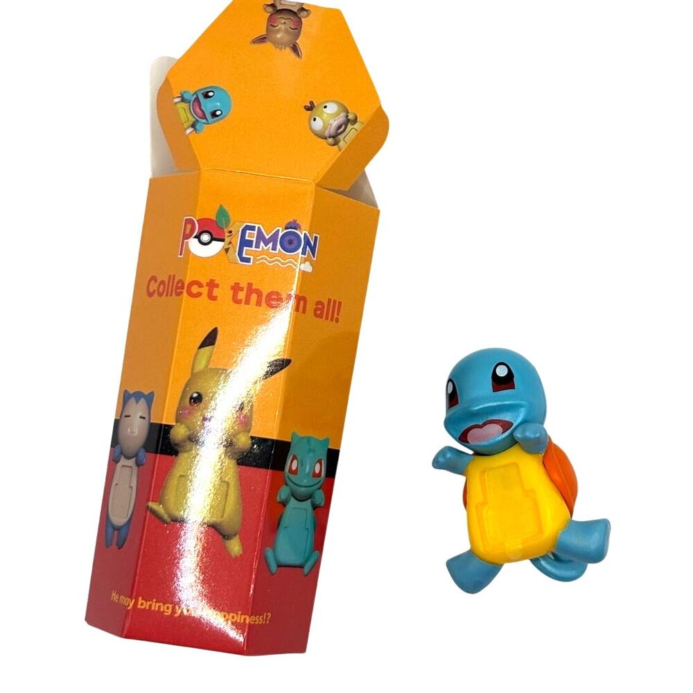 New Attachable Mini Figure, Collectible Pokemon Squirtle, Open Blind Box